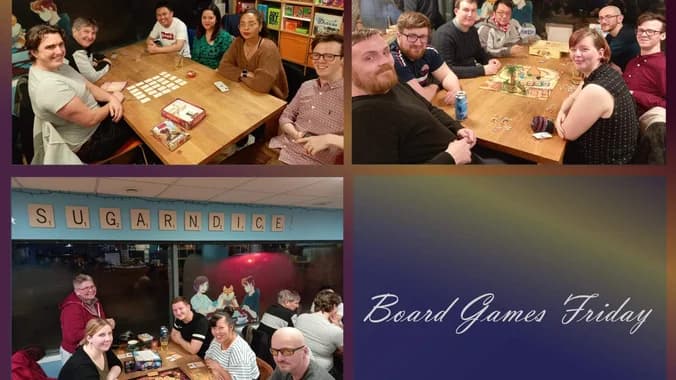 image showcasing event: Boardgames night at Sugar & Dice cafe