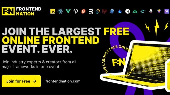 image showcasing event: Frontend Nation 2025 Free Online Conference 