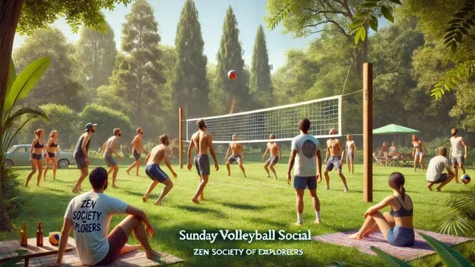 image showcasing event: 🗣️💃🎤🏐 Sunday Picnic, Games & New Friends!