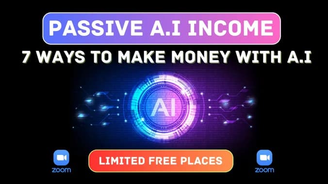 image showcasing event: Passive A.I Income: 7 Ways To Make Money With A.I. (Limited Spots!)