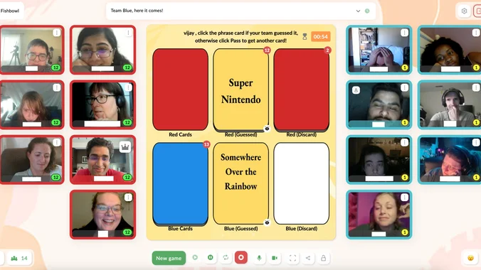 image showcasing event: ONLINE FREE Game Night! Card games, drawing games, party games, and more!