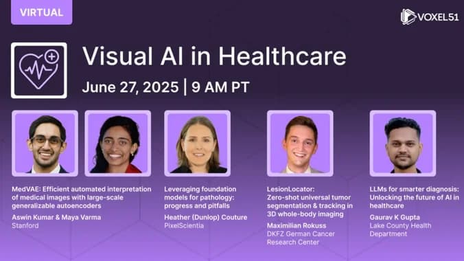 image showcasing event: June 27 - Visual AI in Healthcare