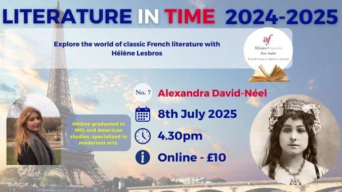 image showcasing event: Literature in Time 7 - Alexandra David-Néel