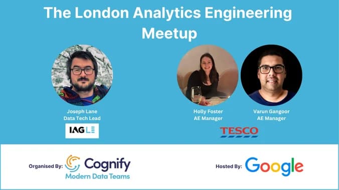 image showcasing event: London Analytics Engineering Meetup #19