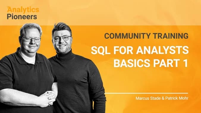 image showcasing event: SQL for Analysts - Basics PART 1 || FREE Community Training