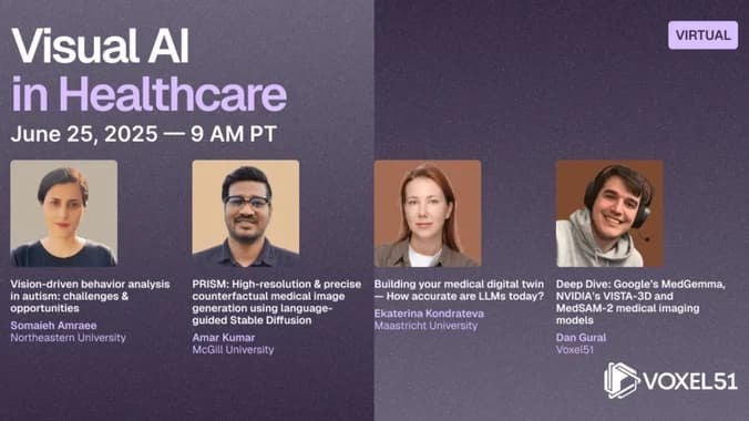 image showcasing event: June 25 - Visual AI in Healthcare