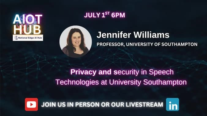 image showcasing event: AIoT Hub - Privacy and Security in IoT Speech Technologies