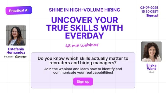 image showcasing event: Shine in High-Volume Hiring - Uncover Your True Skills with Everday
