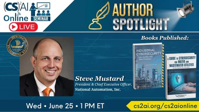 image showcasing event: (CS)²AI Author Spotlight™: Featuring Steve Mustard