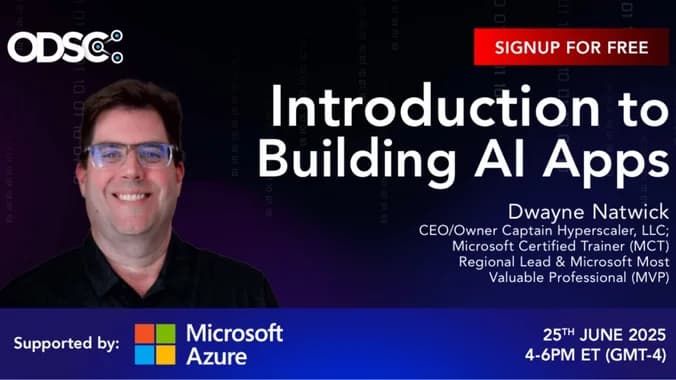 image showcasing event: WEBINAR "Introduction to Building AI Apps"