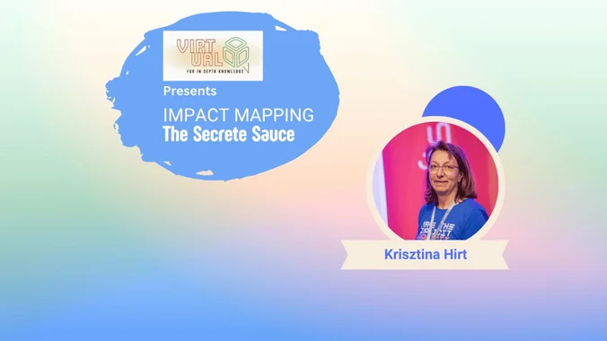 image showcasing event: Impact Mapping - The Secret Sauce with Krisztina Hirth