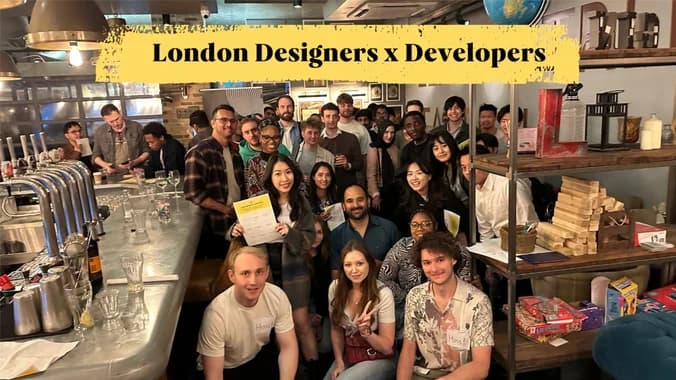 image showcasing event: London Designers x Developers - June Social Networking
