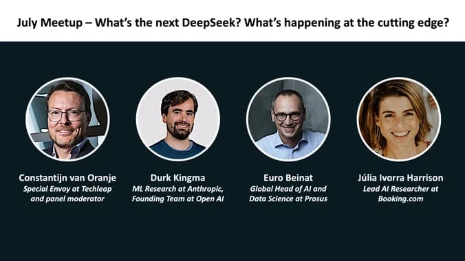 image showcasing event: July meetup – What's the next DeepSeek? What's happening at the cutting edge?