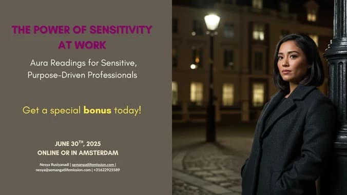 image showcasing event: An Aura Reading Day + Bonus for Sensitive, Purpose-Driven Professionals 