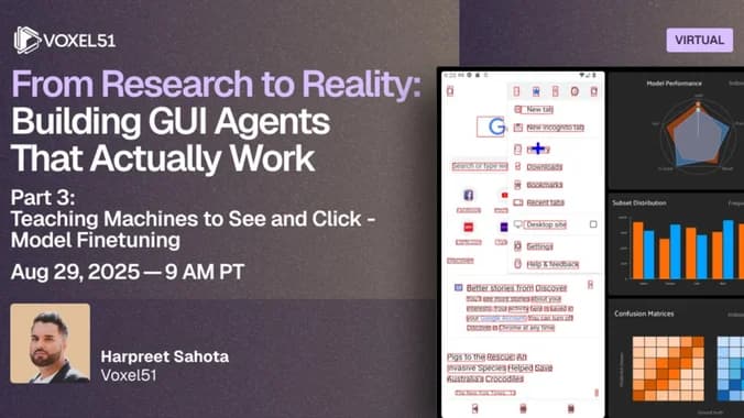 image showcasing event: Aug 29 - Visual Agents Workshop Part 3: Teaching Machines to See and Click