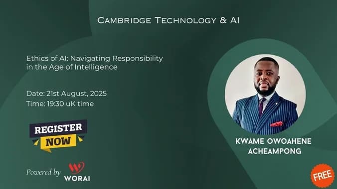 image showcasing event: Ethics of AI: Navigating Responsibility in the Age of Intelligence
