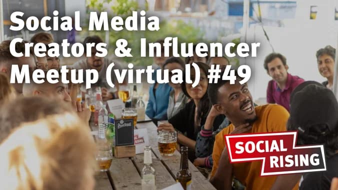 image showcasing event: Social Media Creators & Influencer Meetup (virtual) #49