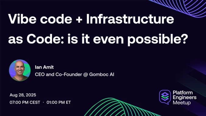 image showcasing event: Vibe code + Infrastructure as Code: is it even possible?