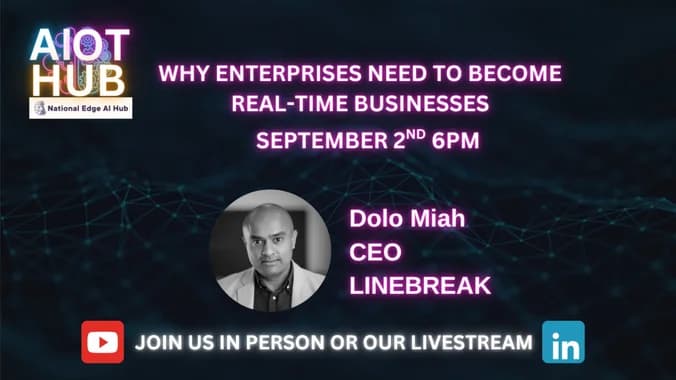 image showcasing event: AIoT Hub - Why enterprises need to become real-time businesses