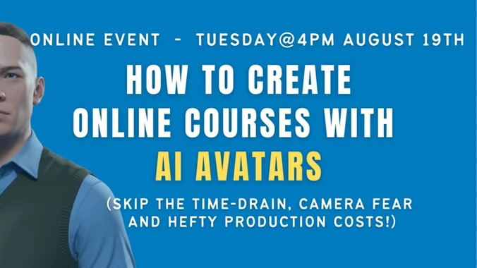 image showcasing event: How To Create Online Courses with AI