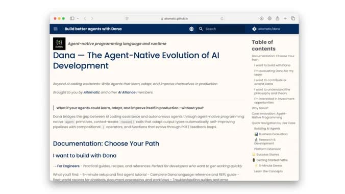 image showcasing event: [AI Alliance] Better Expert Agents with Dana, Agent-Native Programming Language