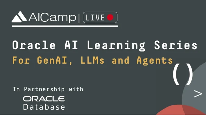 image showcasing event: Oracle AI Webinar Series (Ep 3) - LLMs for Workflows