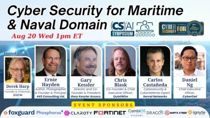 image showcasing event: (CS)²AI Online™ Symposium: Cyber Security for Maritime & Naval Domain